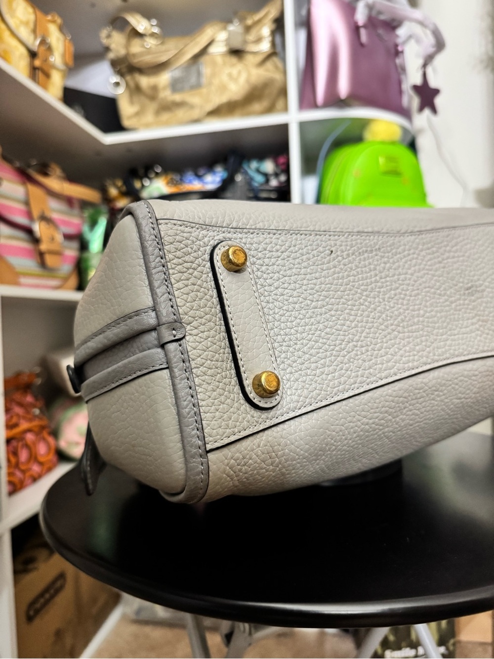 Coach Lori Color Block Leather Handbag - Picture 7 of 12